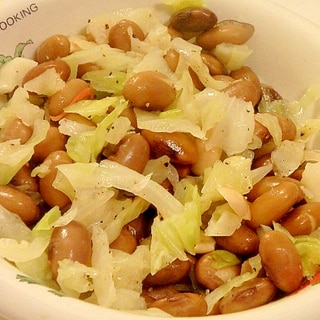 大豆とキャベツのナムル風サラダ